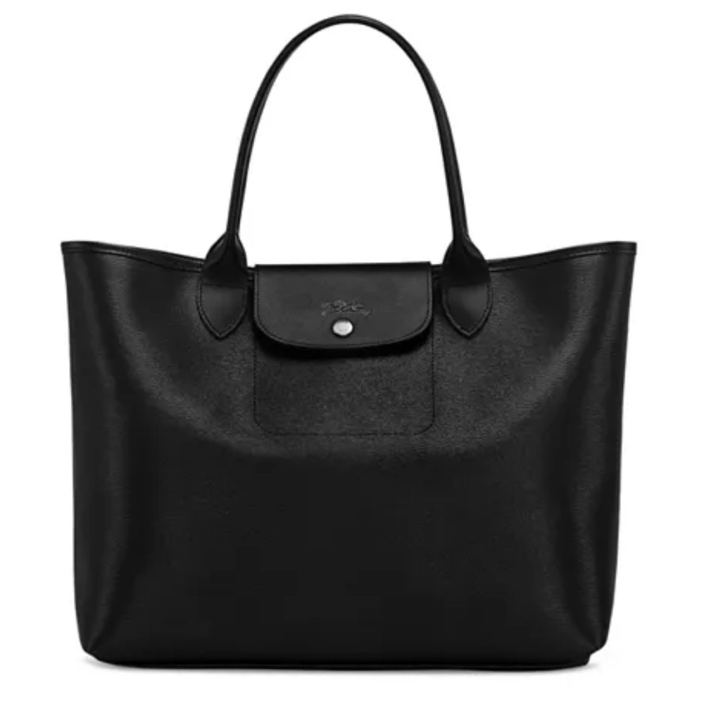 Longchamp Le Pliage City Coated Canvas Tote - Black